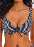 Freya Swim Beach Hut bikiniöverdel högt apex D-M-kupa svart