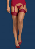 Rosalyne stockings S/M-XXL vinröd