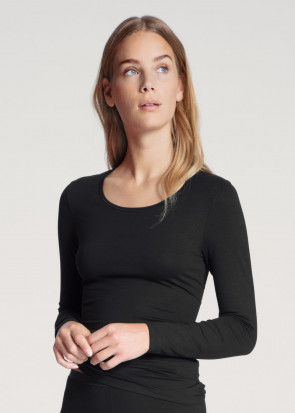 Calida Natural Comfort Top Long sleeve Black