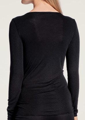Calida True Confidence Black long-sleeve top XS-L