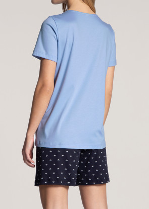 Calida Night Lovers Dark Lapis Blue kort pyjamas XXS-L