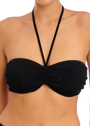Freya Swim Ibiza Waves Black bikiniöverdel bandeau D-I kupa