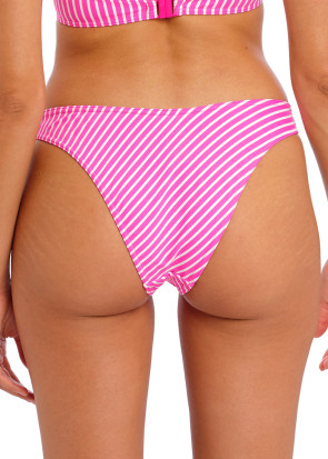 Freya Swim Jewel Cove Stripe Raspberry bikiniunderdel high leg brief XS-XL