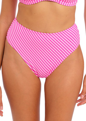Freya Swim Jewel Cove Stripe Raspberry bikiniunderdel hög skärning XS-XXL