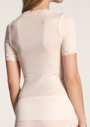 Calida Richesse Lace Light Ivory short-sleeve top XS-L