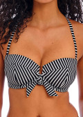 Freya Swim Beach Hut bikiniöverdel bandeau D-I-kupa svart